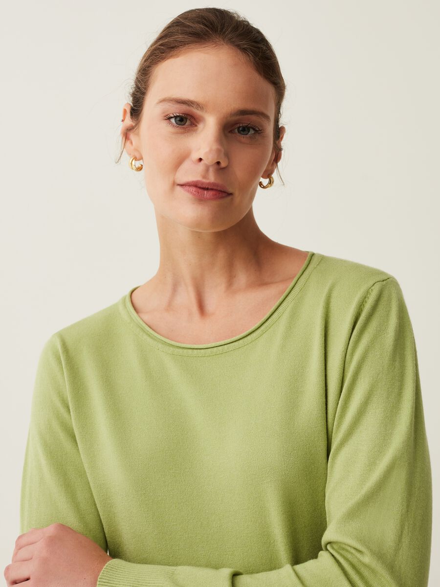 Maglia girocollo a maniche lunghe_0