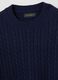 Ribbed pullover with cable-knit design_5