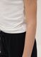 Girls' White Stretch Cotton Slim Fit T-shirt_2