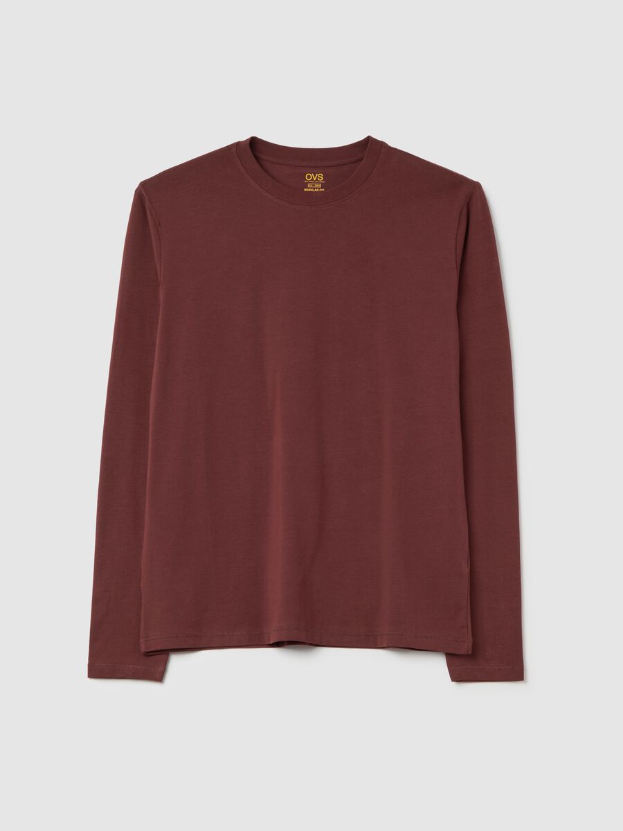 Long-sleeved T-shirt in stretch cotton_4