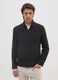 Black Cardigan with Zip Closure_0