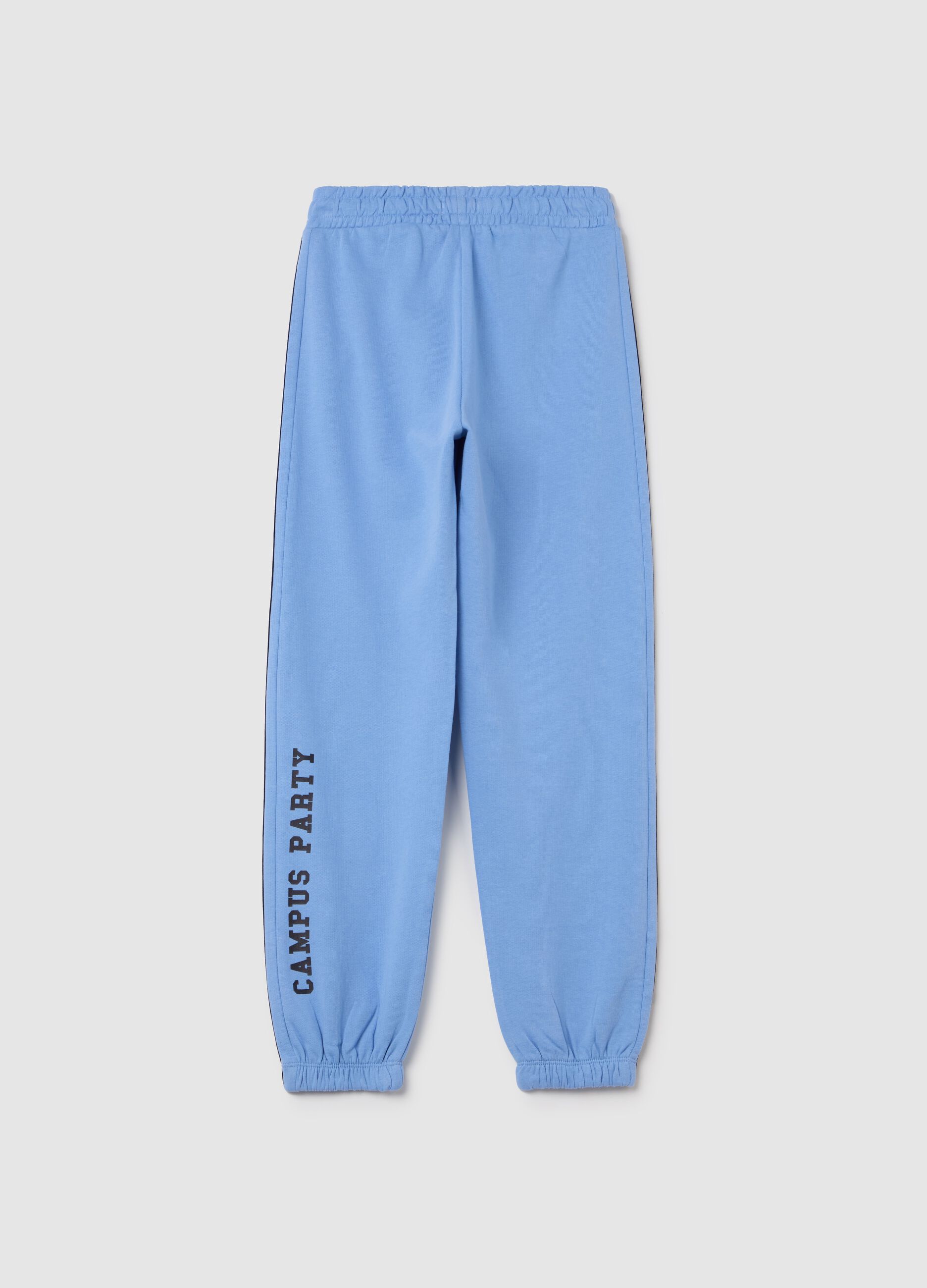 Joggers con bande a contrasto e stampa "Sunset" 