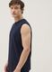 Blue pure cotton vest_2