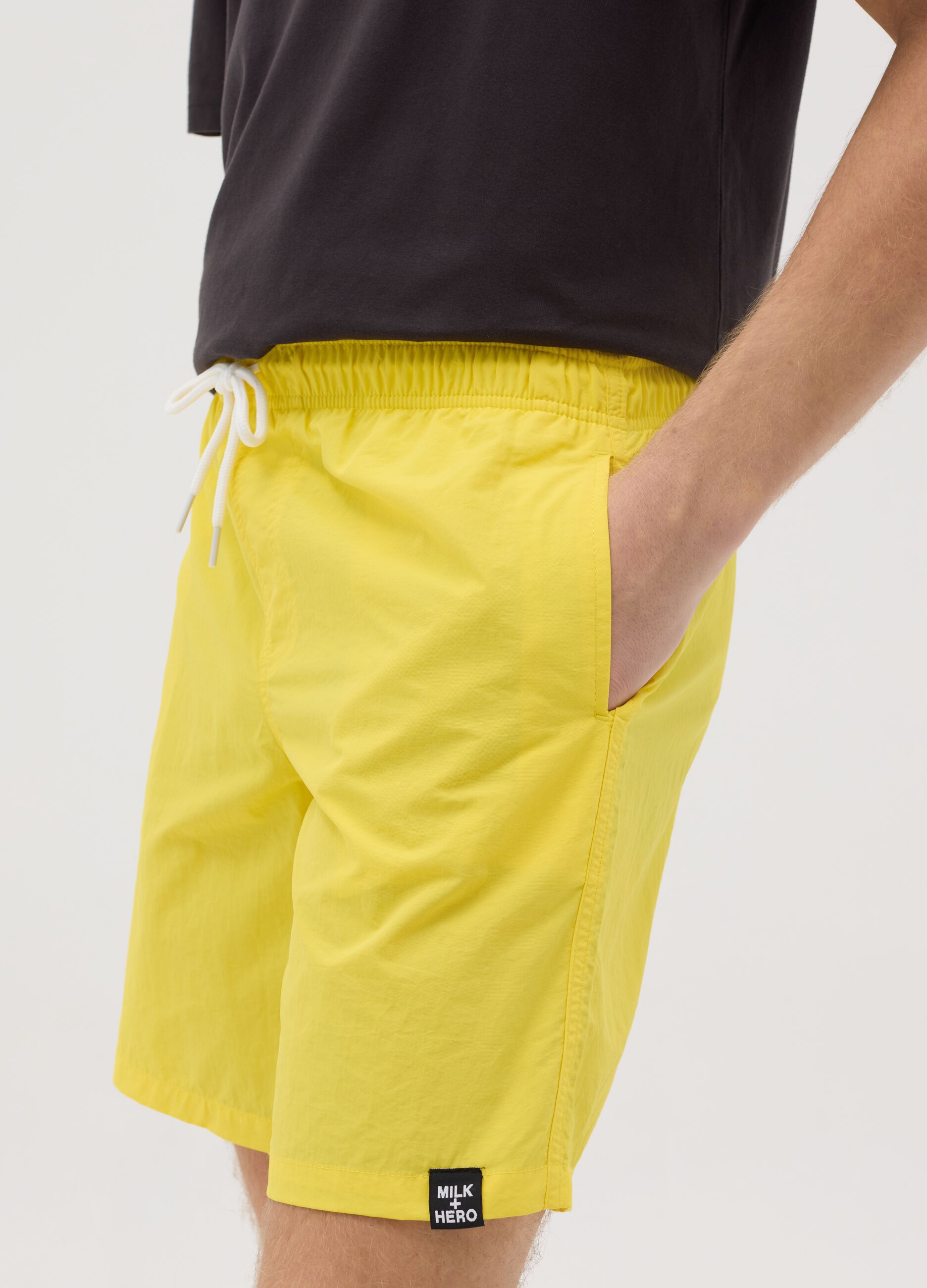 Milk+Hero Yellow Swim Shorts