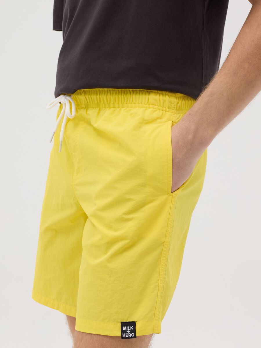 Milk+Hero Yellow Swim Shorts_3