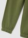 Children's green regular fit jogger trousers in pure cotton_2