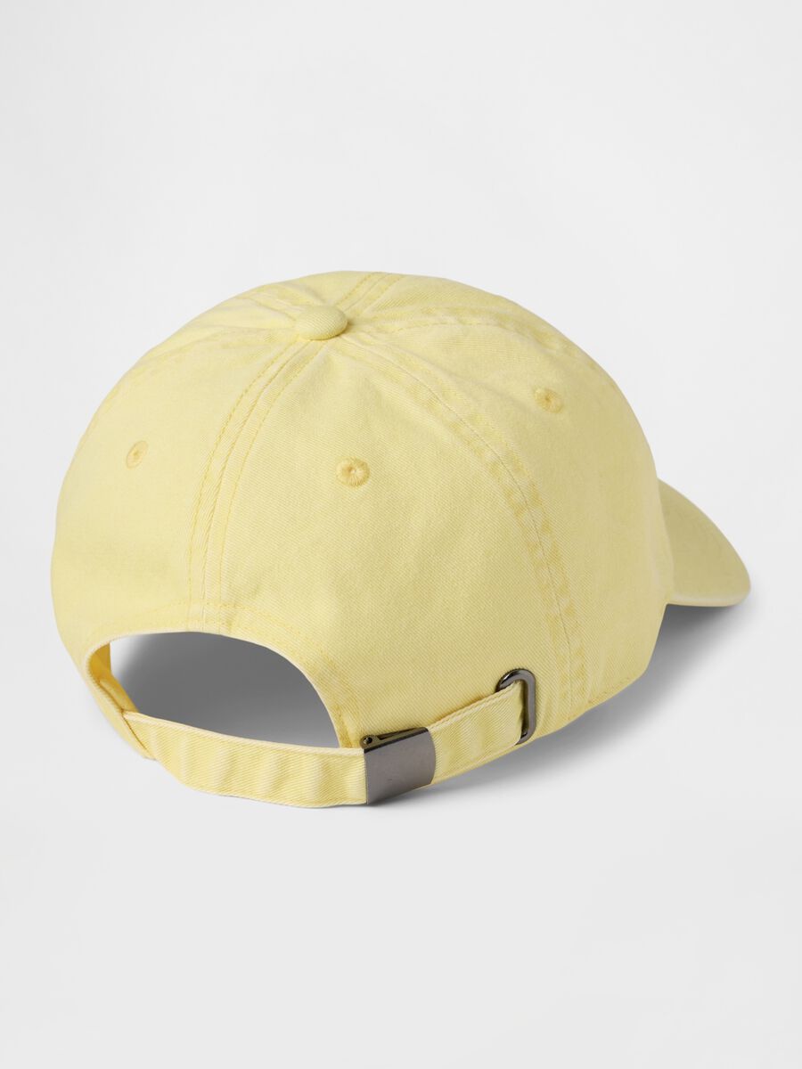 Yellow cotton baseball cap_1
