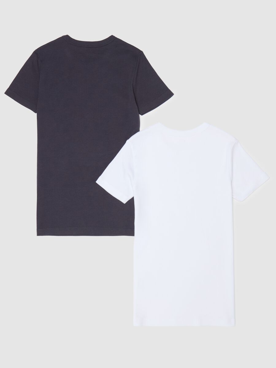 Bipack t-shirt intime in cotone tinta unita_1