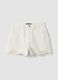 White pure cotton shorts_0