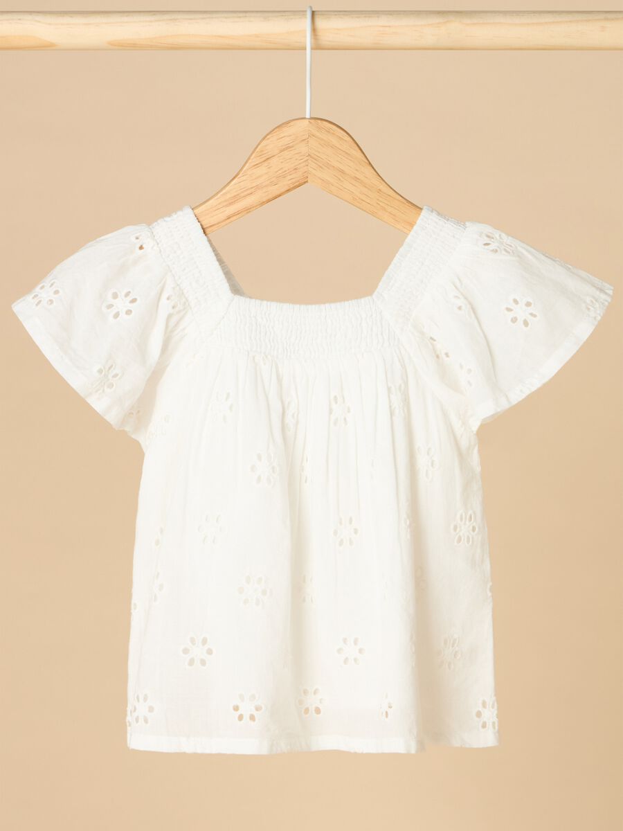 Top in cotton broderie anglaise_0