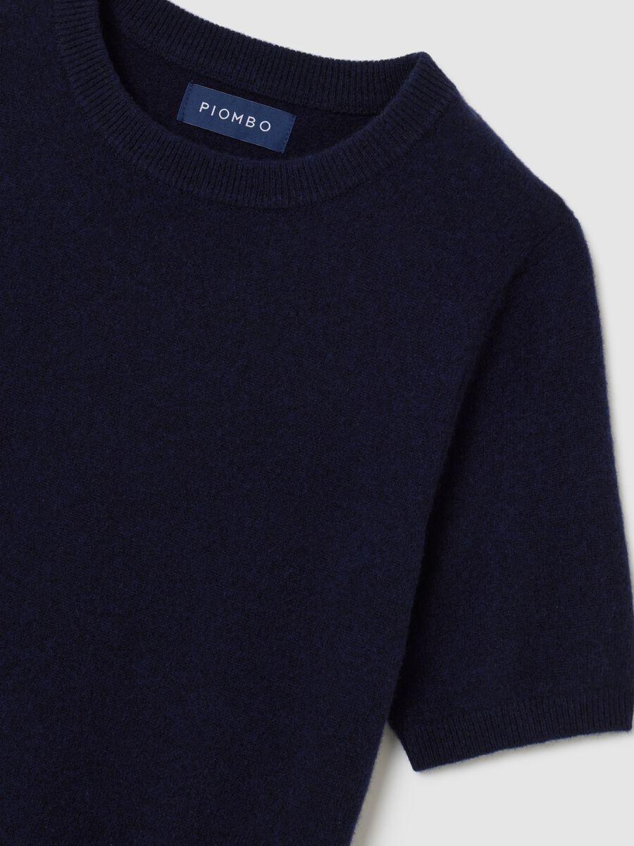 Blue pure wool sweater regular fit_5