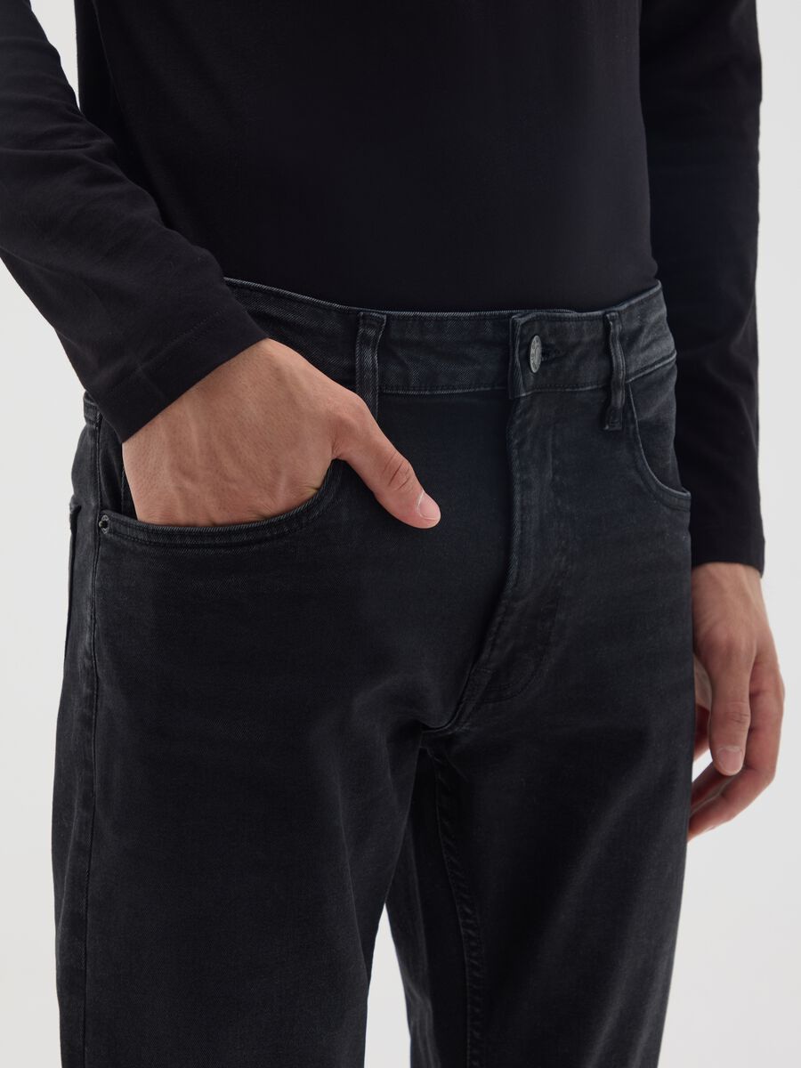 Black Denim Slim Fit Jeans_3