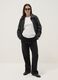 Black regular fit jacket with buttons and patch pockets_1