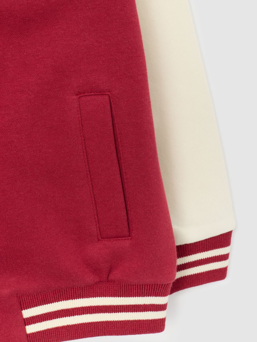 Multicoloured cotton blend regular fit kids' zip sweatshirt_3