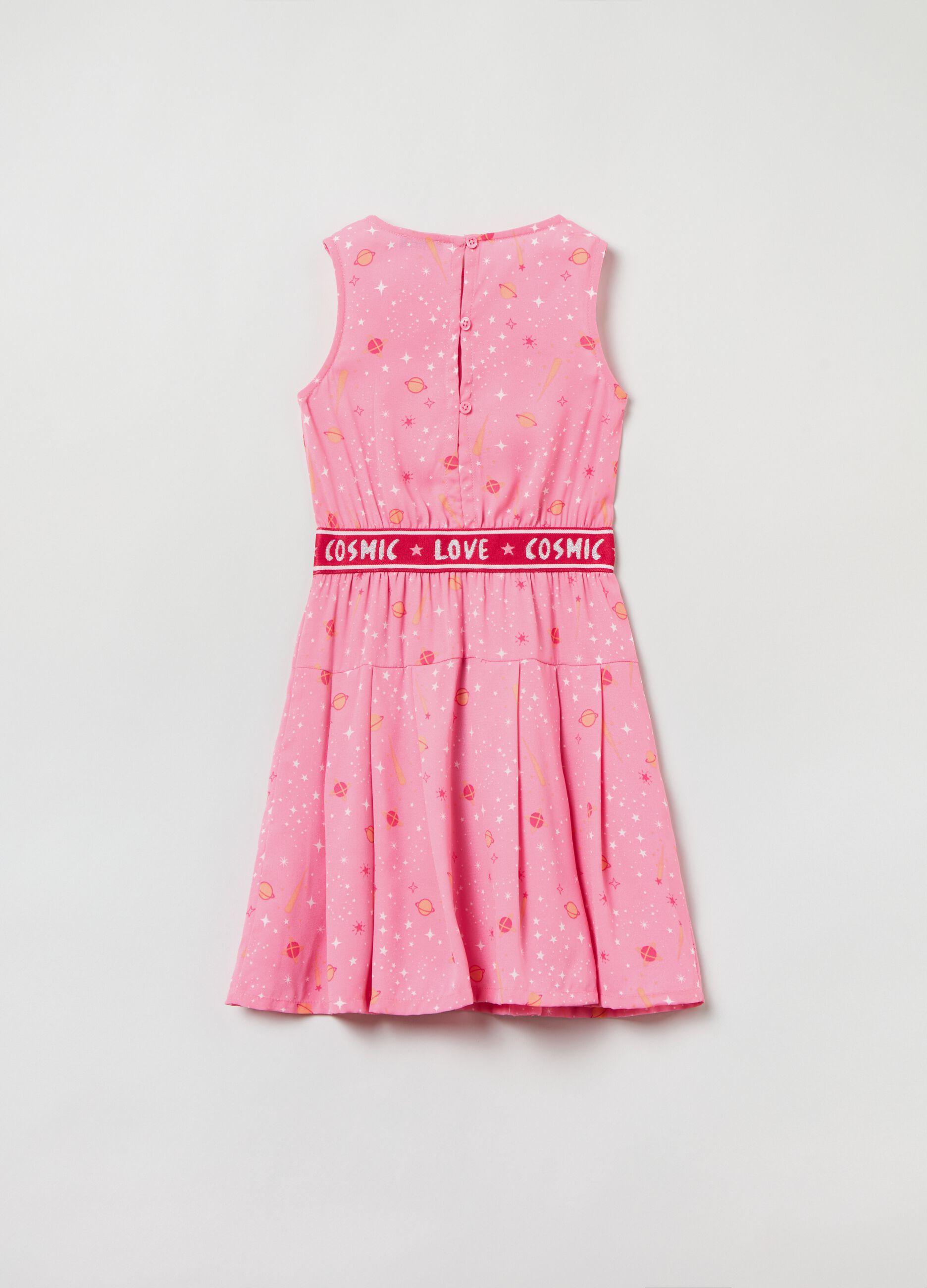 Vestito smanicato con stampa universo_1