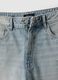Blue denim skater fit pure cotton shorts with rips_5