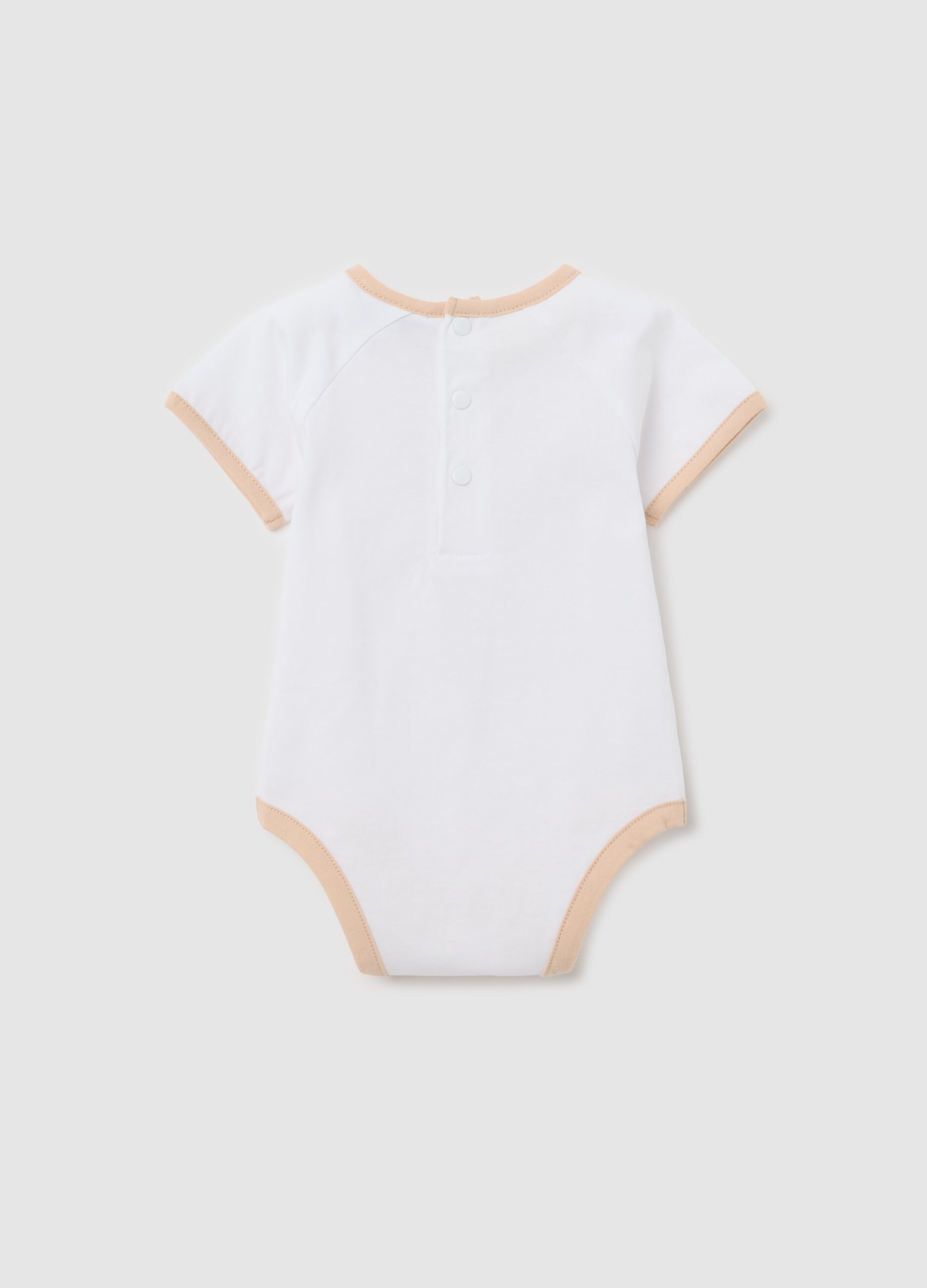 White bodysuit with animals print