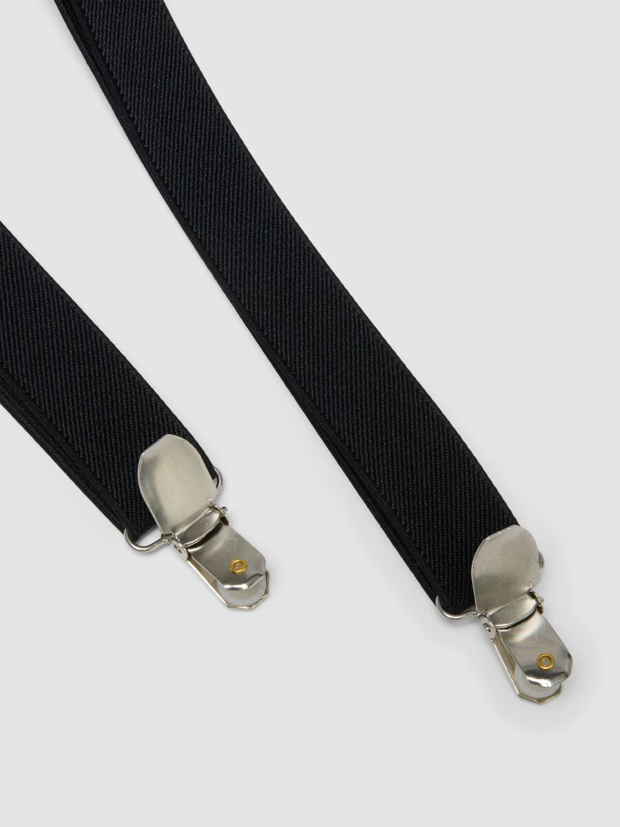 Bretelle nere elasticizzate con clip_1