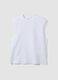 White pure cotton tank top &ndash; regular fit_0