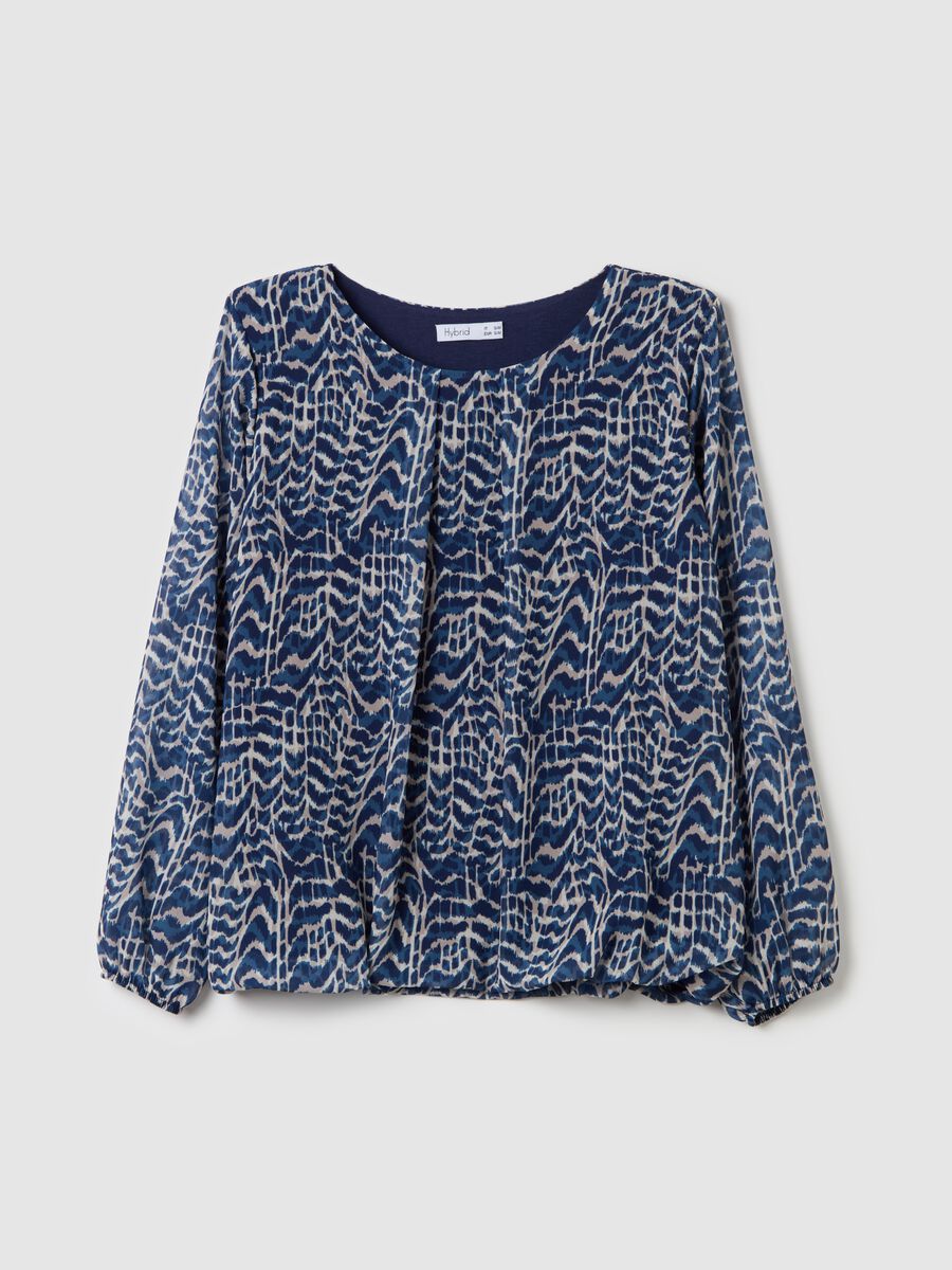 Long-sleeved blouse with print_4