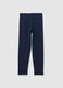 Girls' Blue Skinny Stretch Cotton Leggings_0