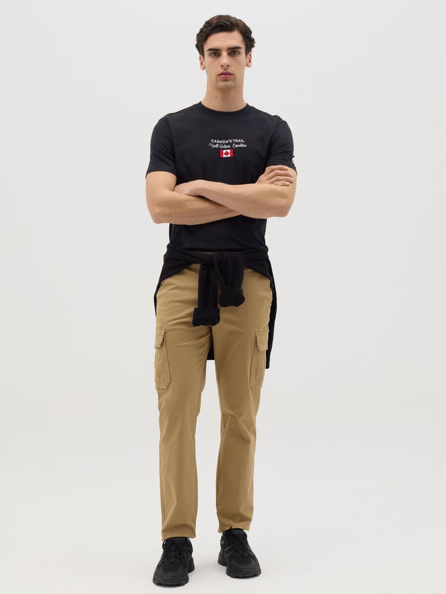Canada's Trail black T-shirt with logo_1