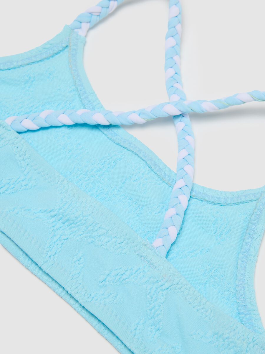 Blue Stretch Blend Children's Bikini_3