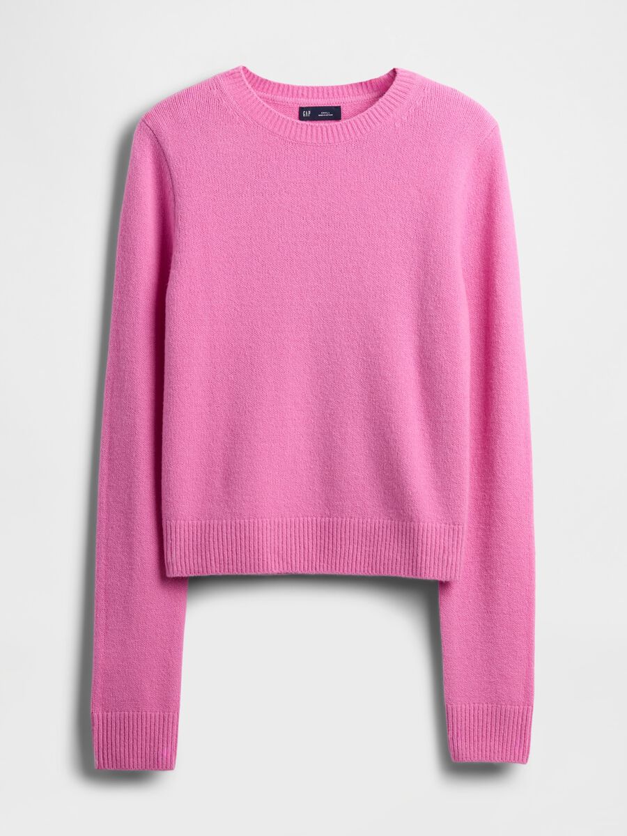 Pink Cotton Blend Sweater_3