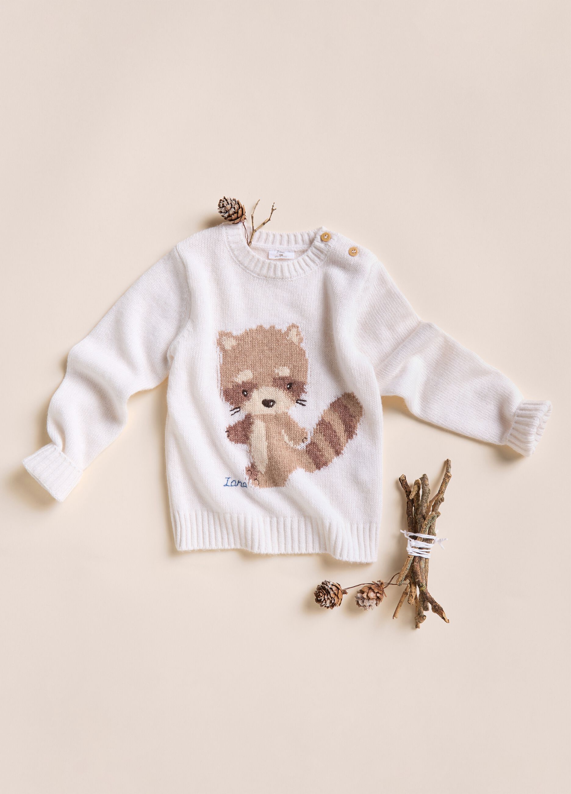 Maglioncino in misto lana merino e cashmere IANA_0