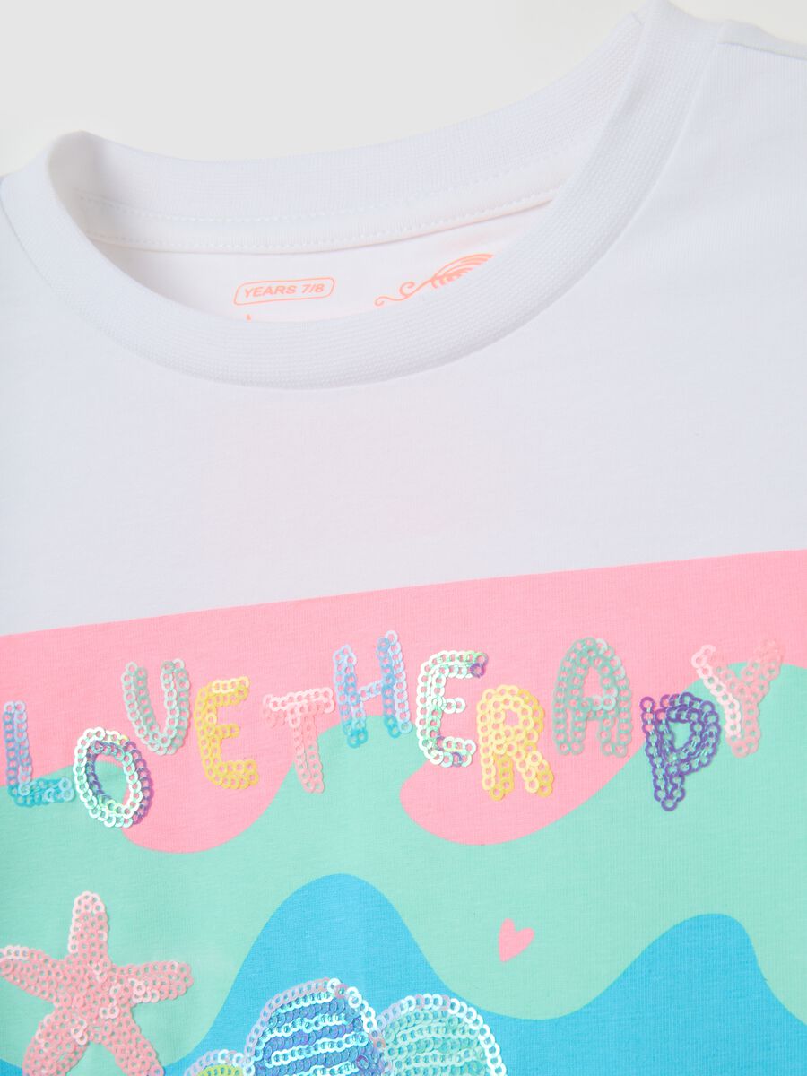 Girls' Stretch Cotton White T-shirt_3
