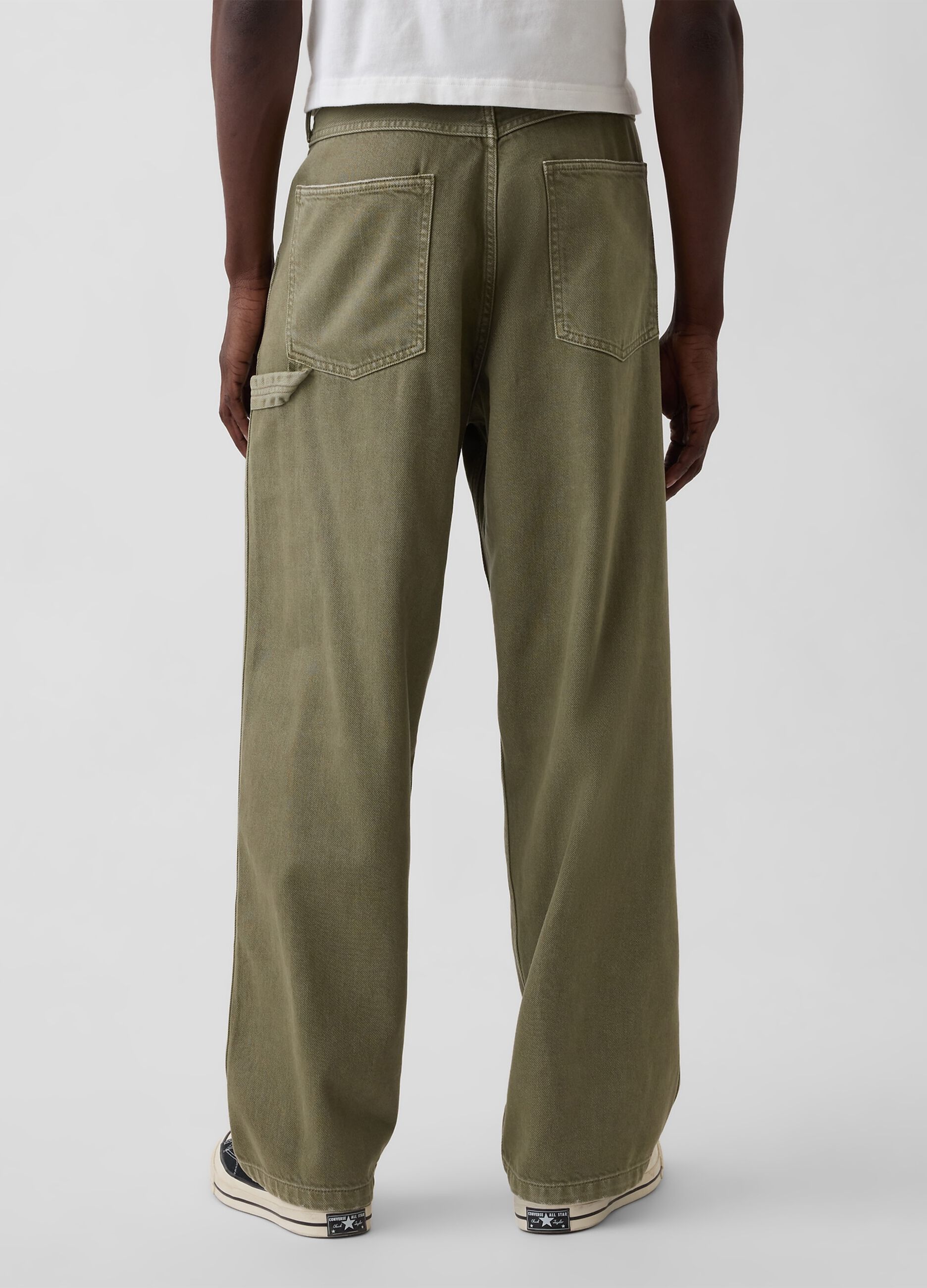 Cotton and lyocell blend trousers