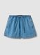 Light blue pure cotton denim shorts_0