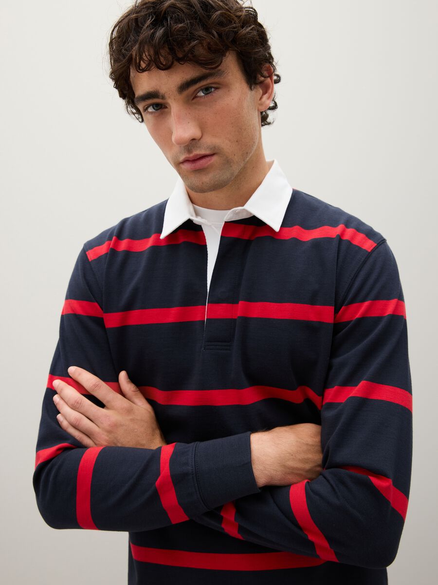 Polo in puro cotone multicolor regular fit_0