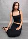 Black Foldover Long Skirt_3