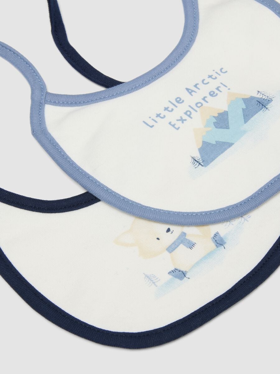 Bipack bavaglini bianco azzurro chiaro blu navy in puro cotone organico_1