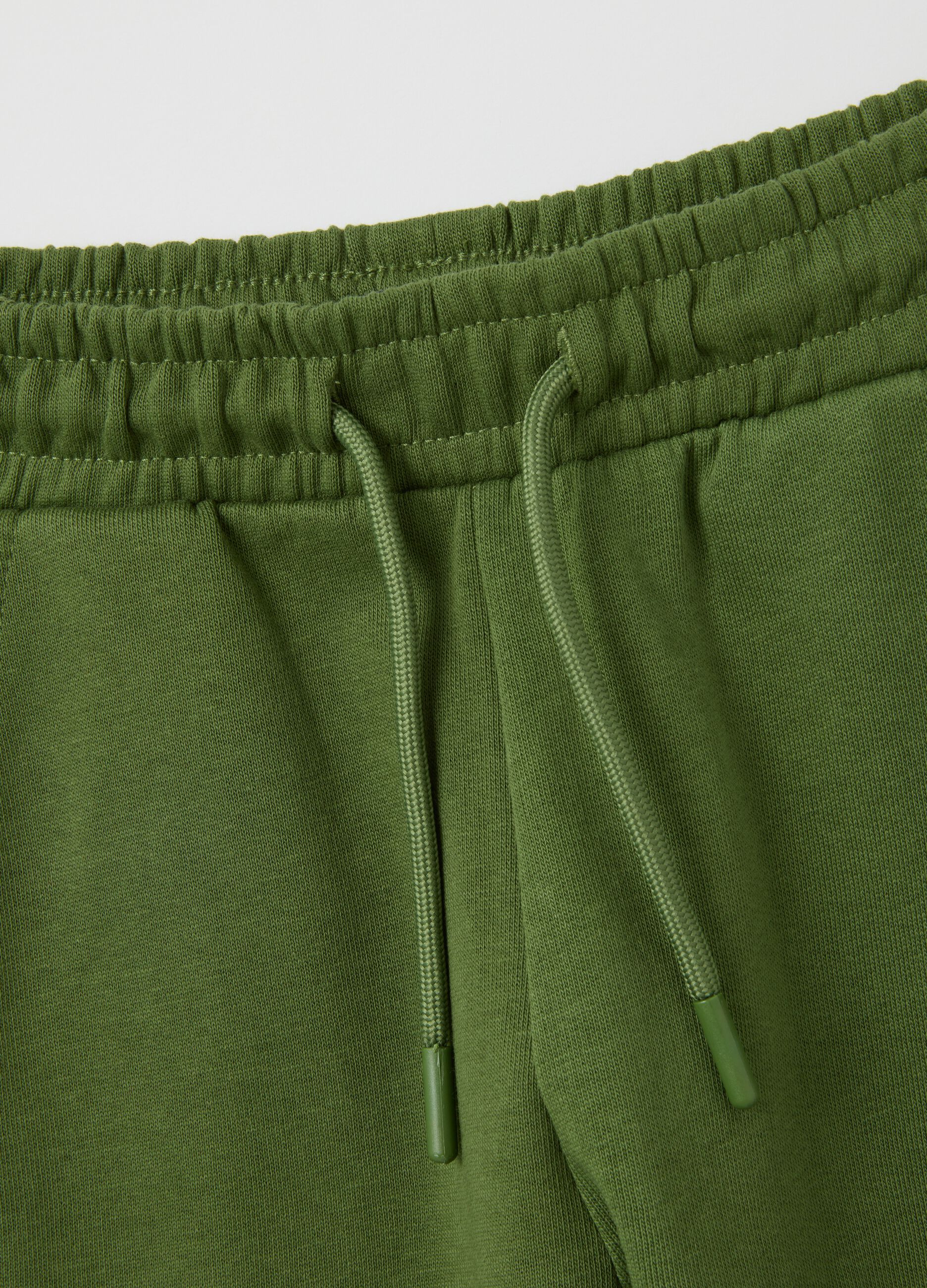 Children's green cotton trousers regular fit