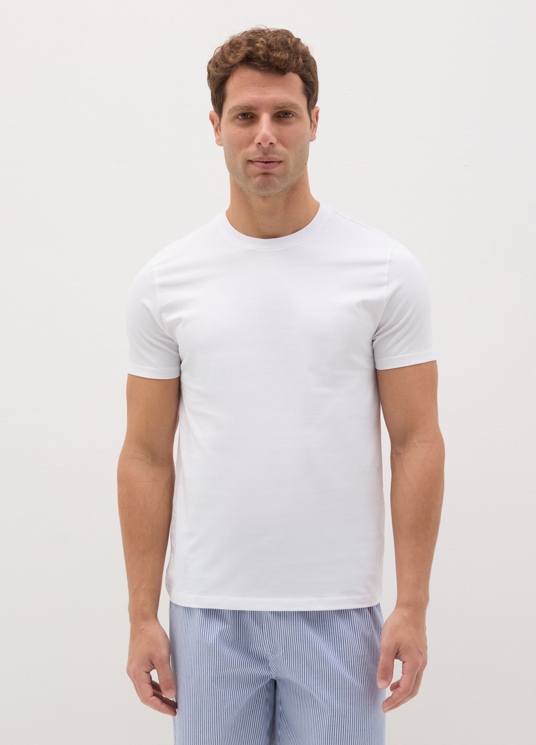 Three-pack thermal undershirts in cotton