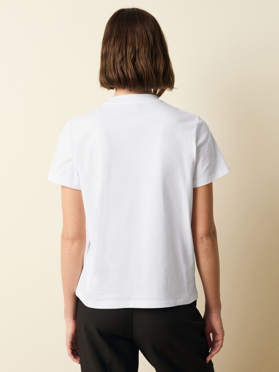 Cotton T-shirt with flowers print_3