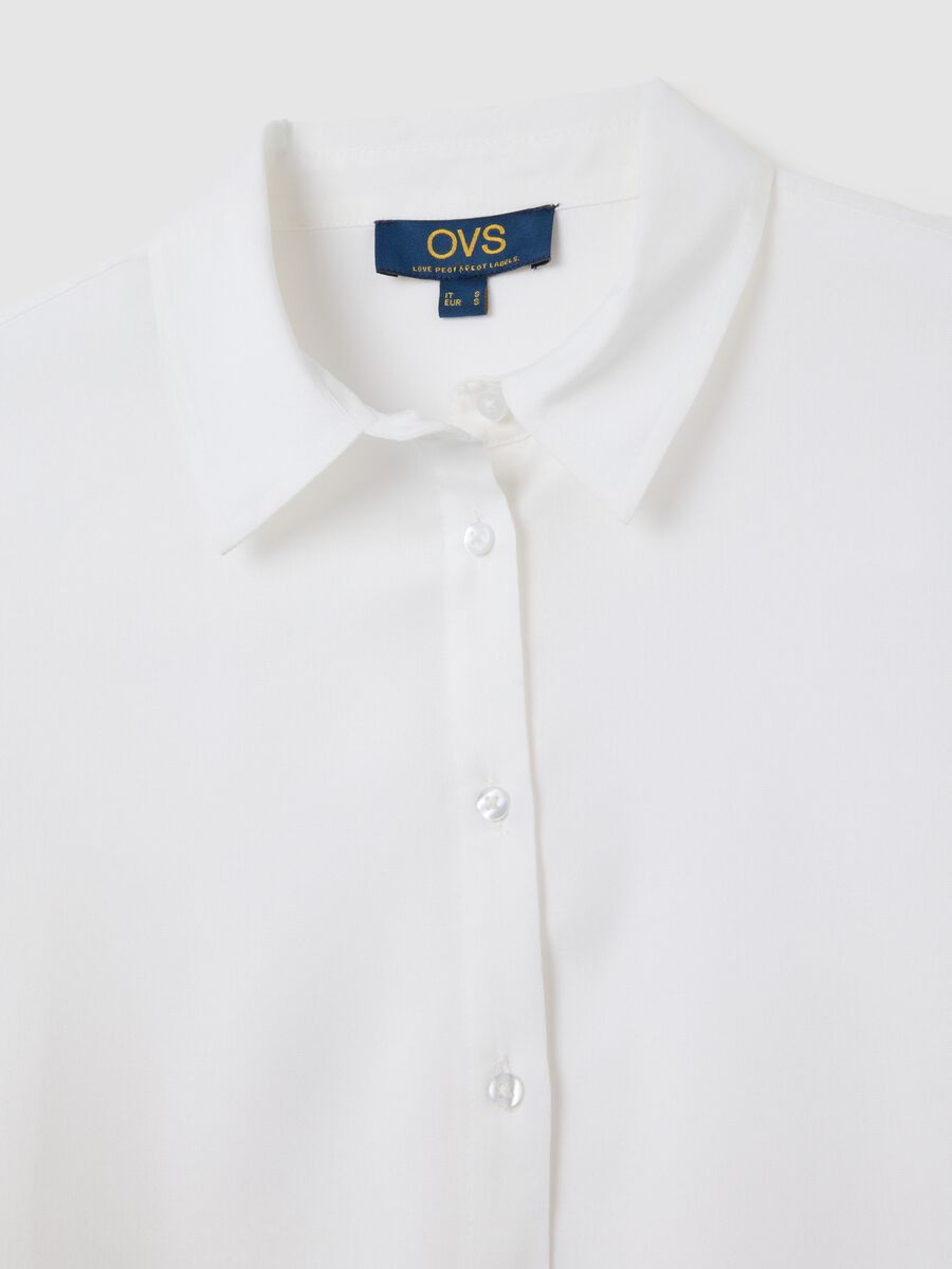 Women's White Viscose Shirt_5