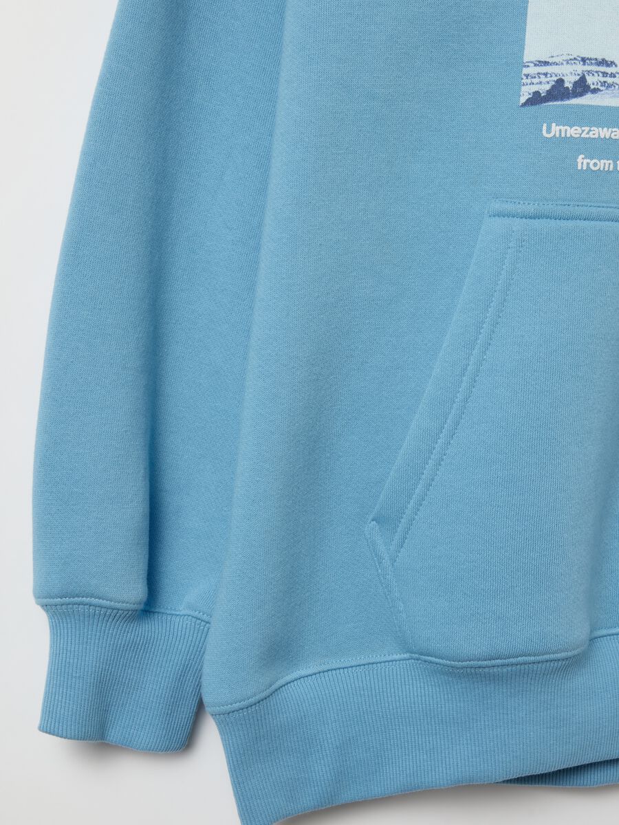 Oversized sweatshirt with hood and print_5