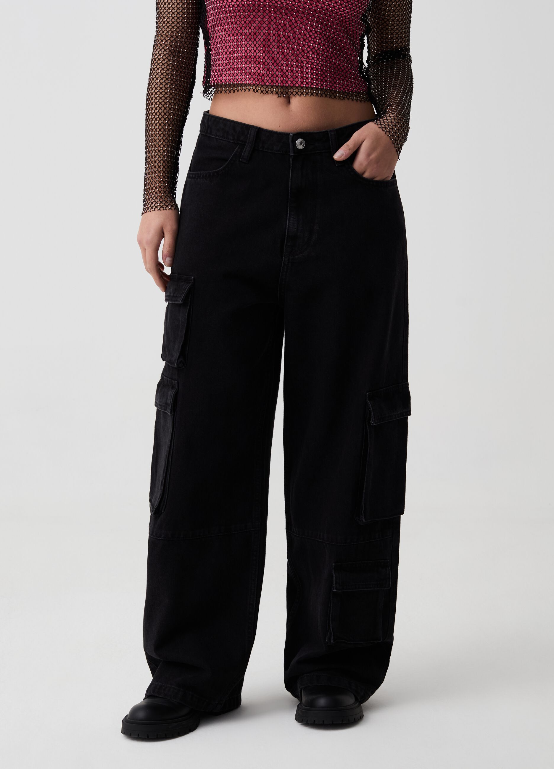 Pantaloni donna sales vita bassa