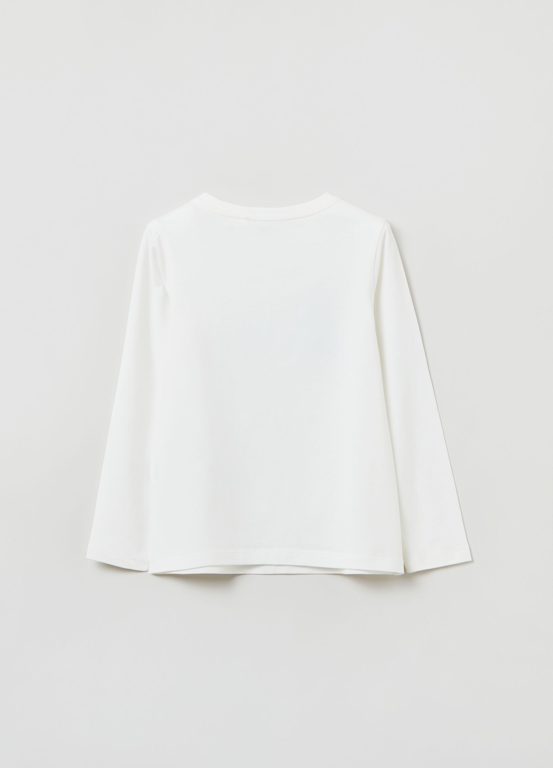 T-shirt a maniche lunghe con stampa_1