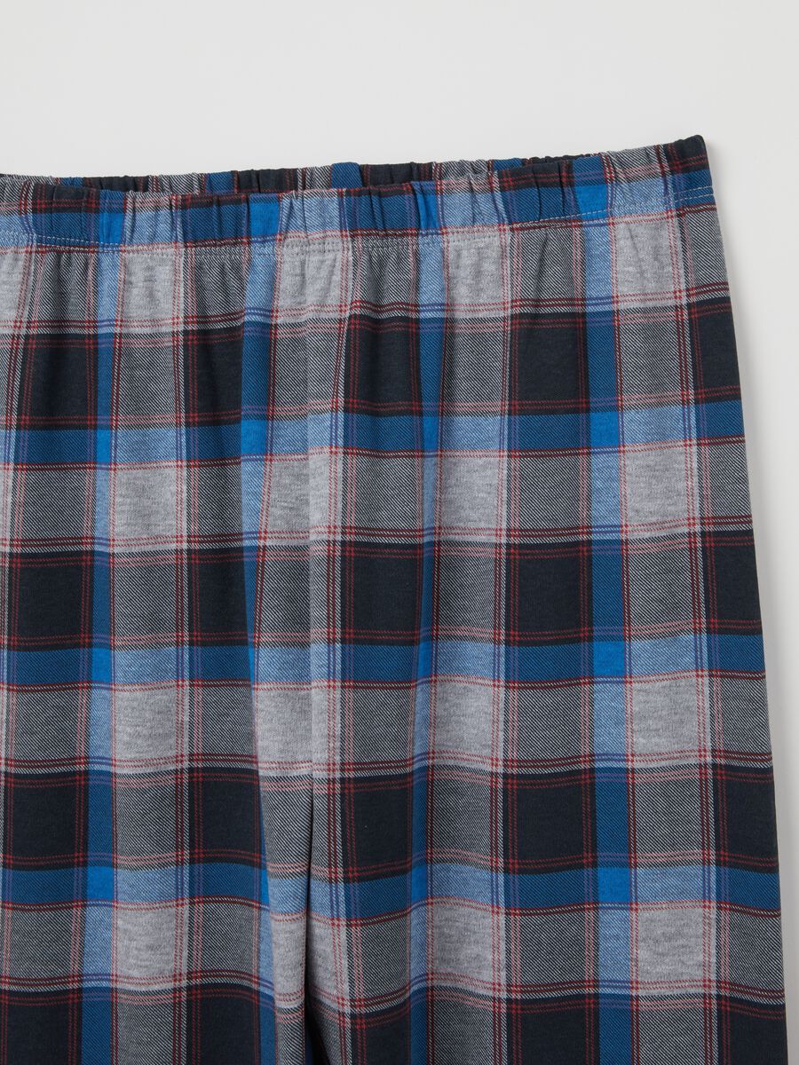 Organic cotton pyjamas with check pattern_3