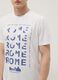 White pure cotton T-shirt with front print, regular fit_2