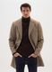 Cappotto lungo beige regular fit con bottoni_1