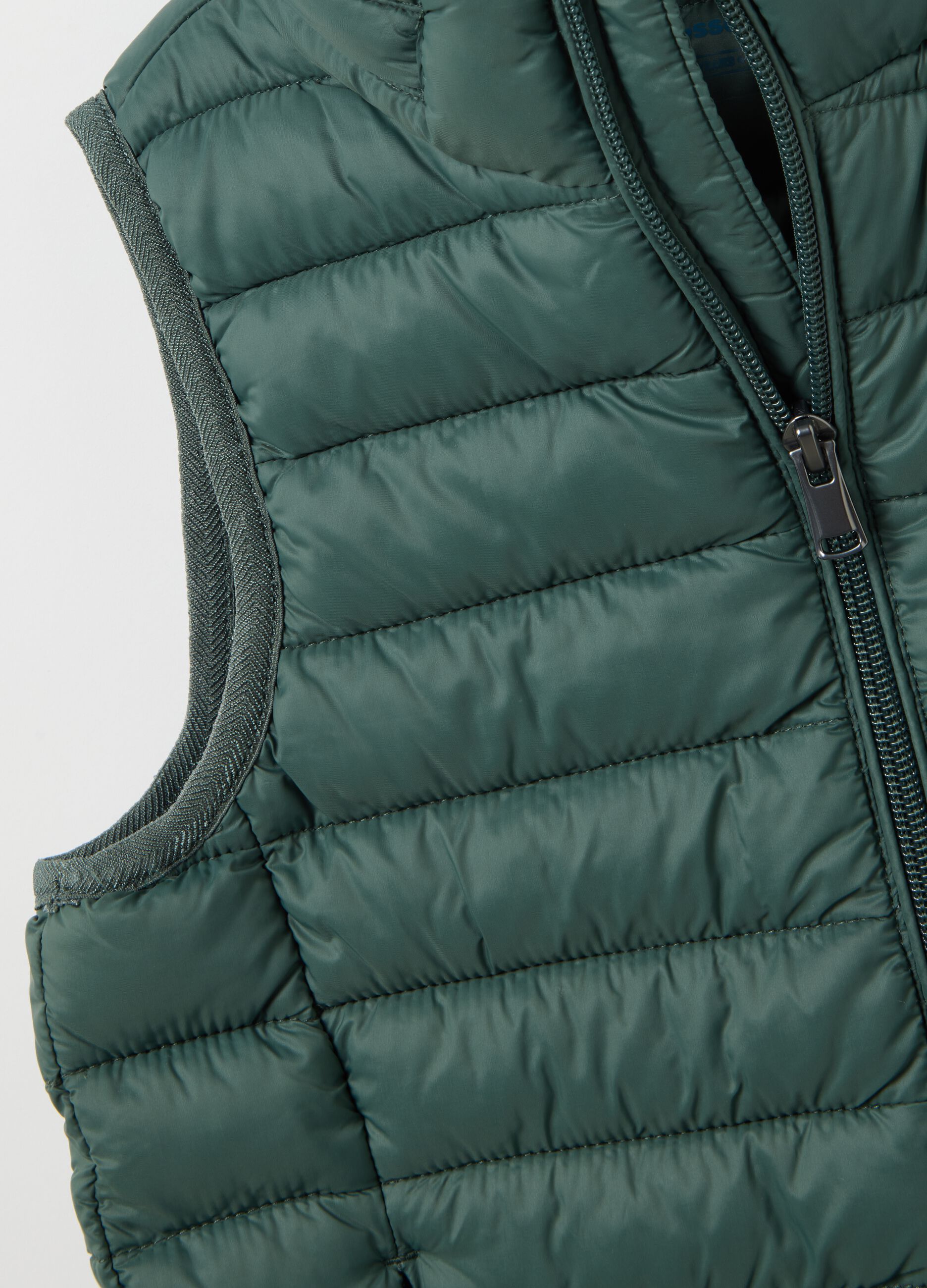 Child's waistcoat in mixed green regular fit
