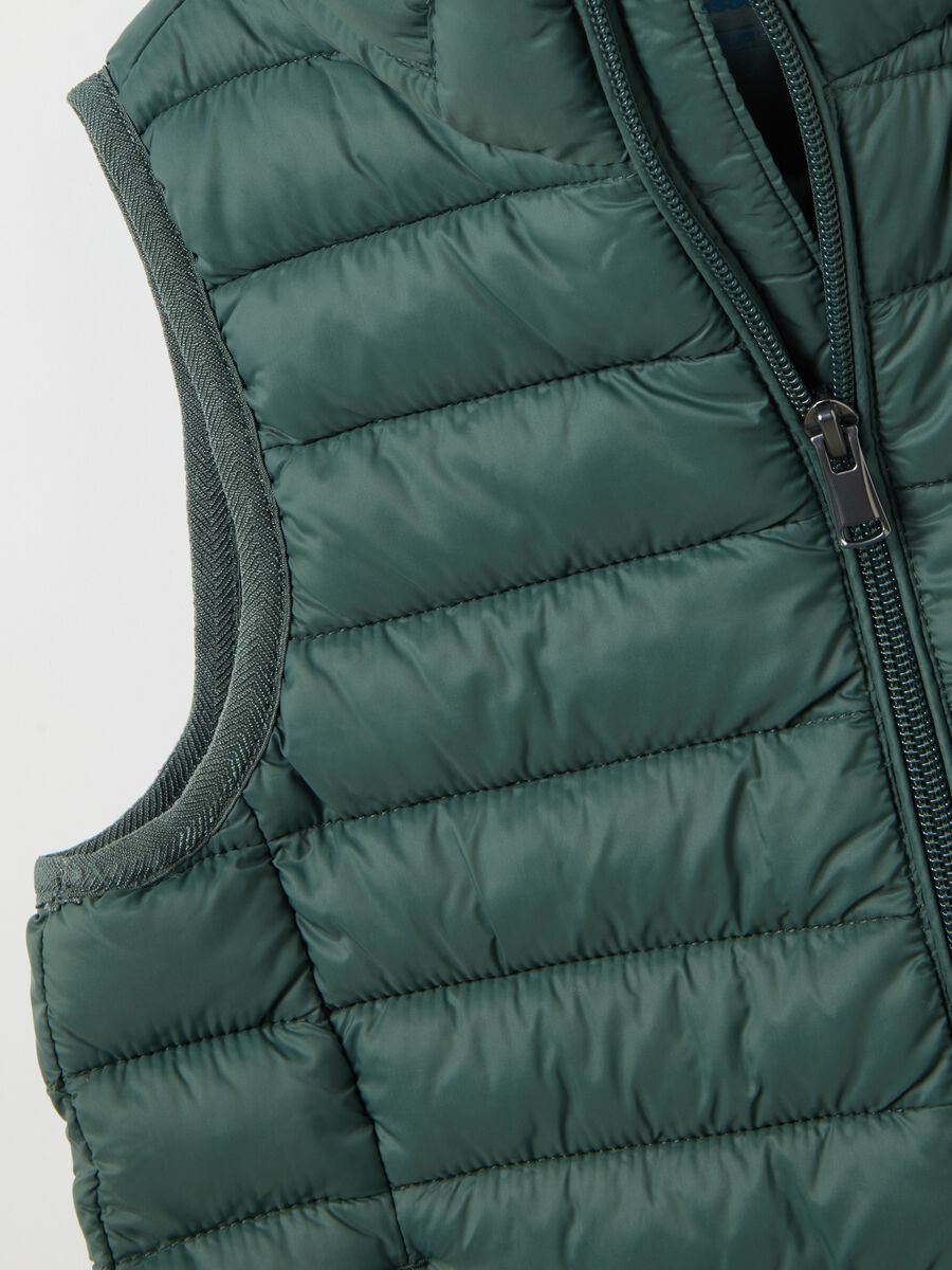 Child's waistcoat in mixed green regular fit_2