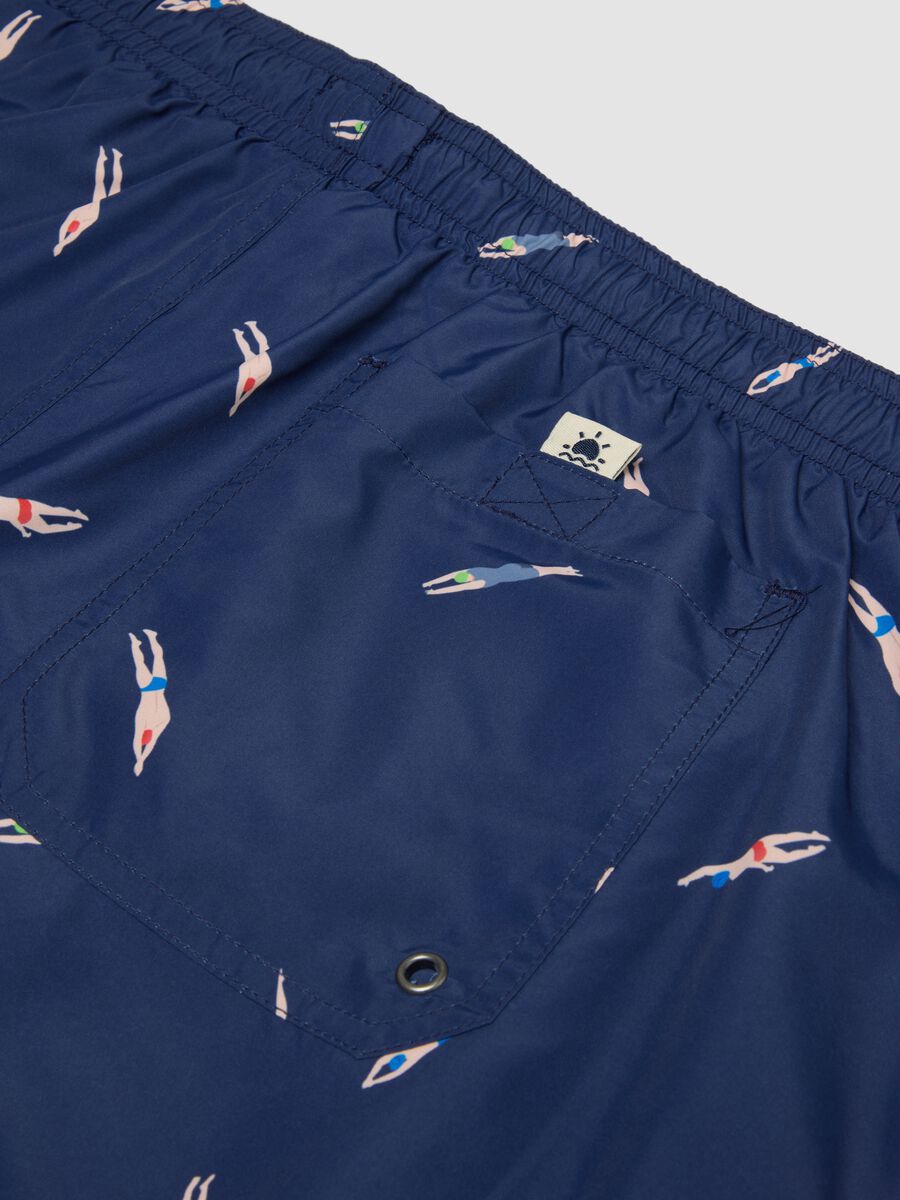 Costume boxer blu con stampa all over_1
