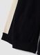 Cardigan nero in misto viscosa con zip e macchinina_2