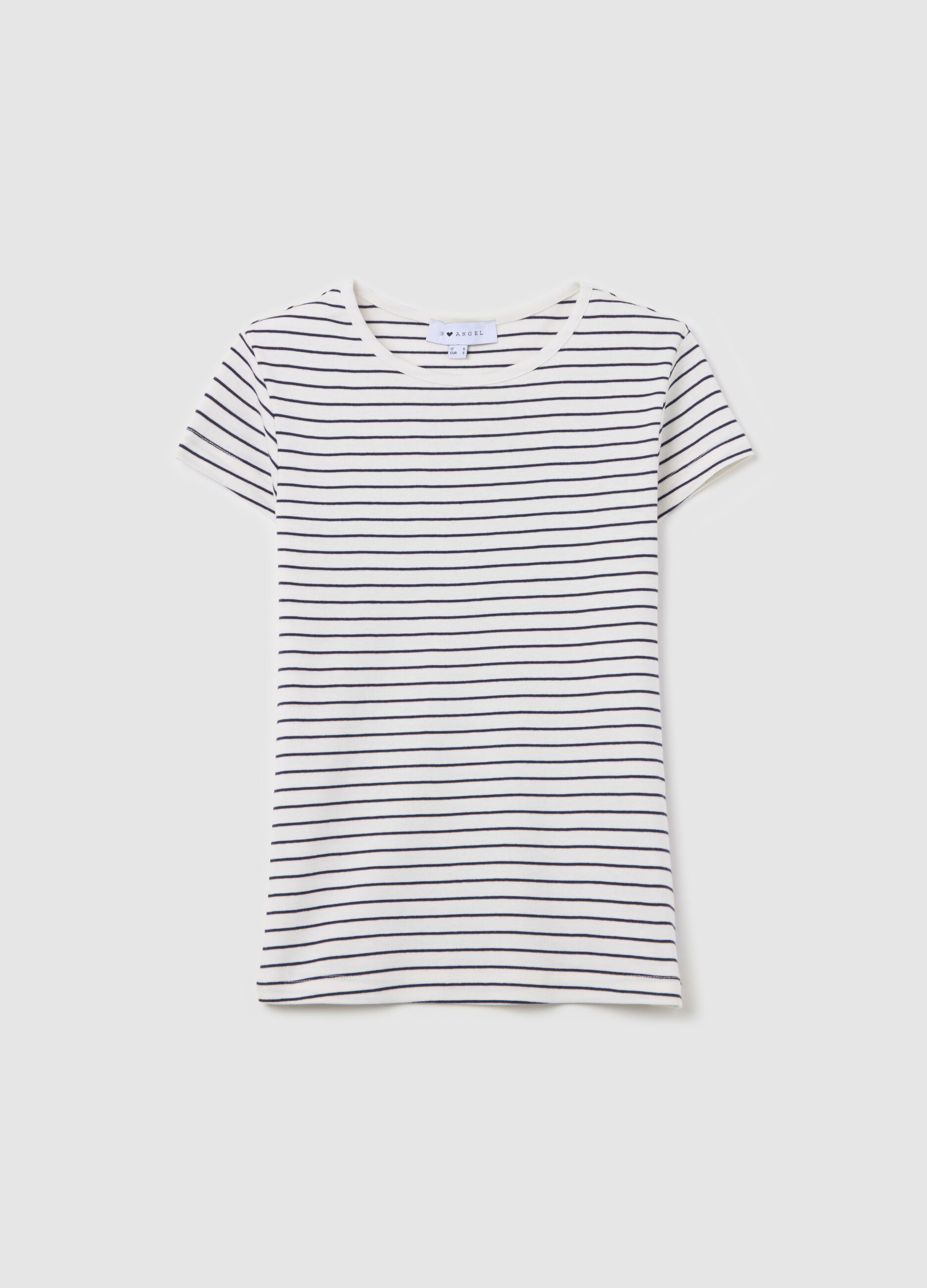 T-shirt girocollo in cotone